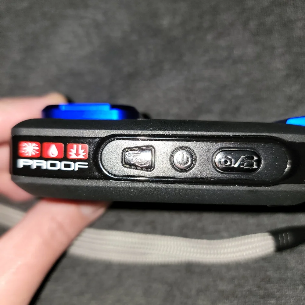 Ivation 20MP Underwater Waterproof Shockproof Digital Camera - Blue With Case